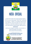 Governo Municipal emite Nota sobre operação Electus. 
