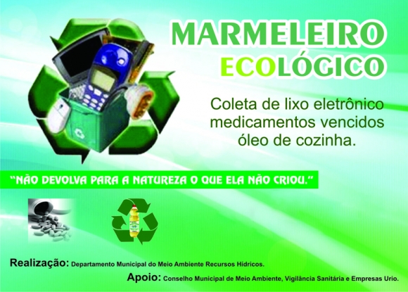 Projeto Marmeleiro Ecológico dá destino correto aos resíduos 