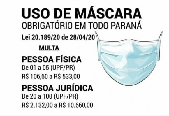 USO OBRIGATÓRIO DE MÁSCARA