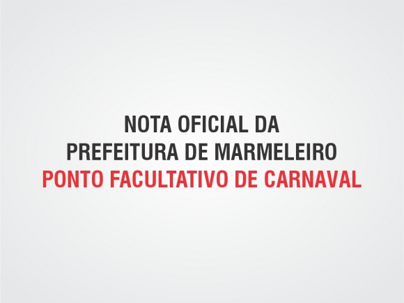 Ponto Facultativo de Carnaval 