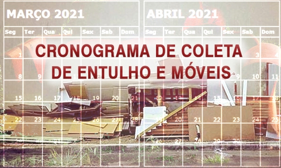 Cronograma de Coleta de Entulho e Móveis 