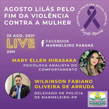 Live em especial ao Agosto Lilás 