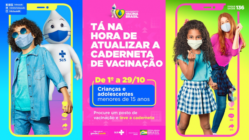 Campanha de Multivacinação para menores de 15 anos 
