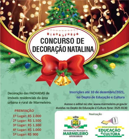 É lançado o Concurso de decoração Natalina 