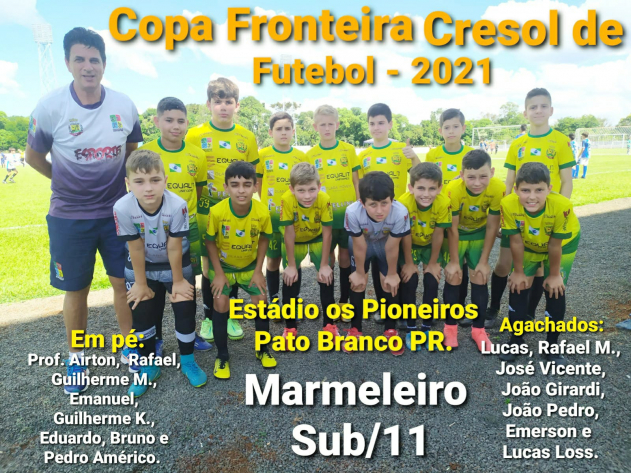 Escolinha de Futebol participa da Segunda Copa Fronteira Cresol de Futebol Cat.