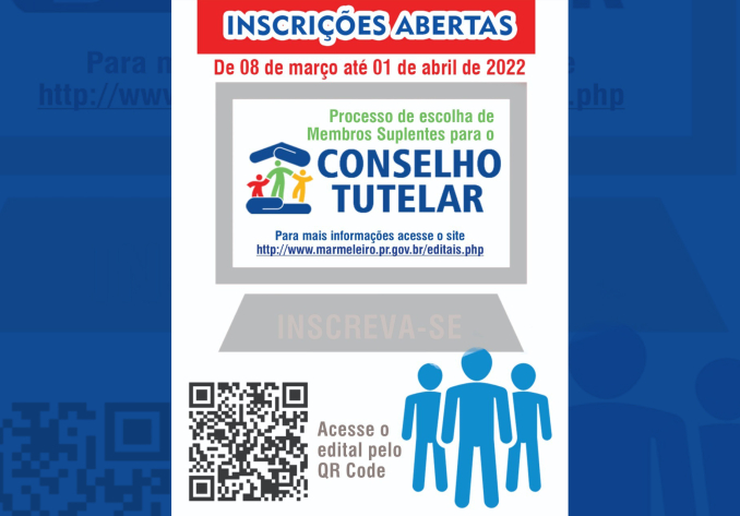 Inscrições abertas para processo de escolha de membros suplentes para o Conselho Tutelar  