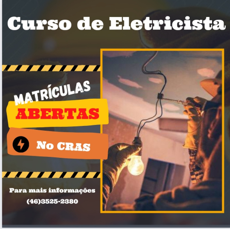 Inscrições abertas para o Curso de Eletricista 