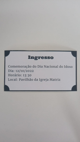 Comemoração do Dia do Idoso 