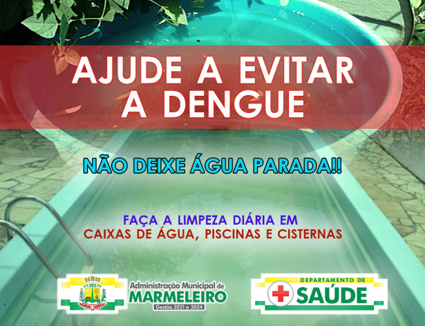 Ajude a Evitar a Dengue - Não Deixe Água Parada