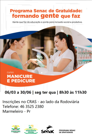 Inscrições Abertas para Curso de Manicure e Pedicure