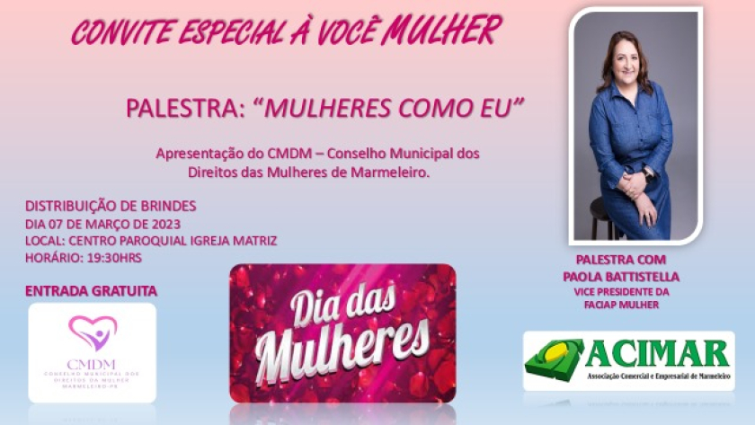 Comemoração ao Dia Da Mulher em Marmeleiro