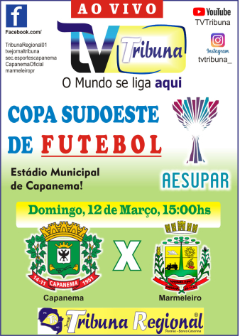 Marmeleiro joga pela Copa AESUPAR contra a equipe de Capanema.
