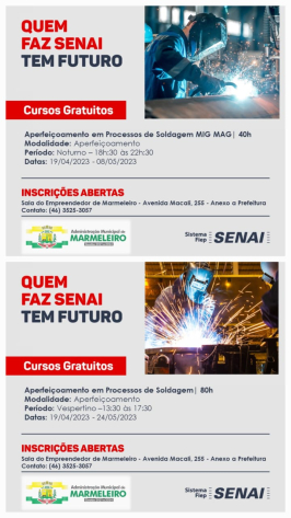 Últimos dias para se inscrever no Curso de Aperfeiçoamento em Soldagem