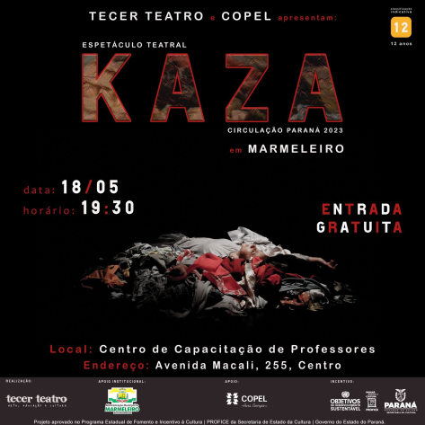 Marmeleiro recebe Espetáculo “Kaza” Da Tecer Teatro