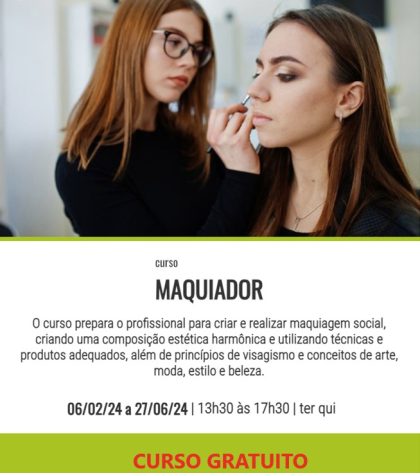 CURSO MAQUIADOR(A) PROFISSIONAL - 2024