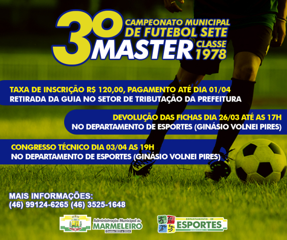 3º Campeonato Municipal de Futebol 7 Master