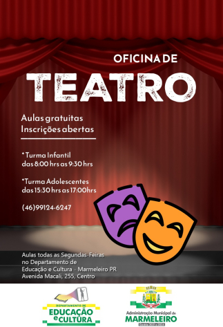 Oficinas Gratuitas de Teatro