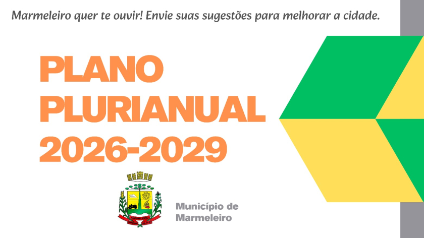PLANO PLURIANUAL 2026-2029 envie sua Sugestão.