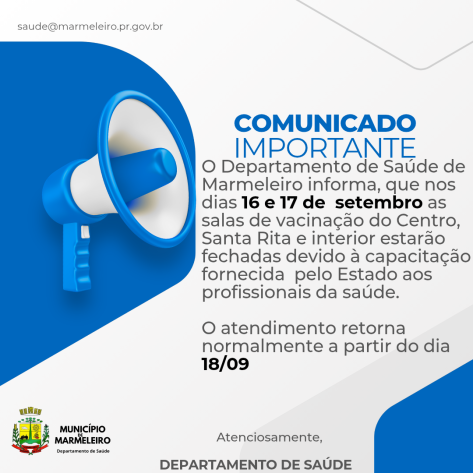 Saúde emite comunicado sobre vacinação.