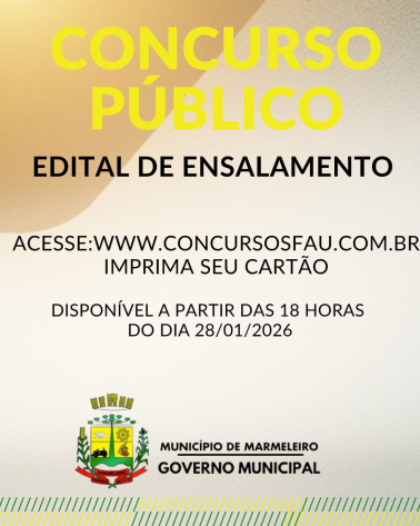 Prefeitura publica edital de ensalamento de concurso público