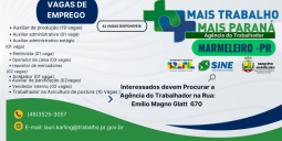 Agência do Trabalhador anuncia vagas 
