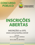 Concurso Público inscrições Abertas.