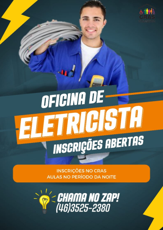 Últimas Vagas para o Curso de Eletricista Residencial no CRAS