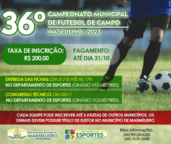 36º Campeonato Municipal de Futebol de Campo