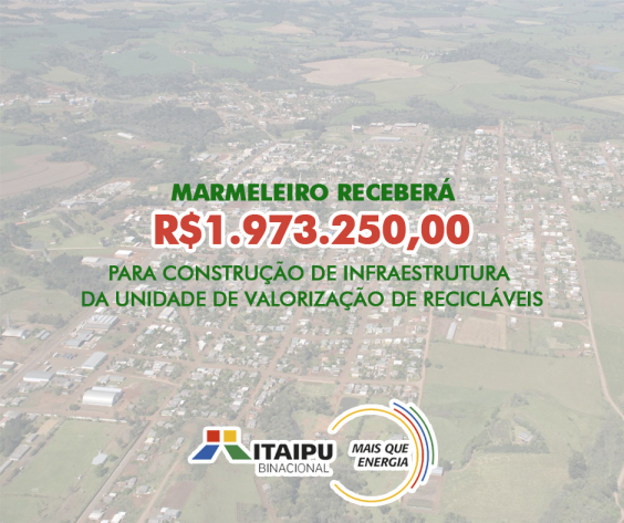 Marmeleiro ganhará uma Usina de Valorização de Resíduos para a Associação de Catadores de Materiais Recicláveis 