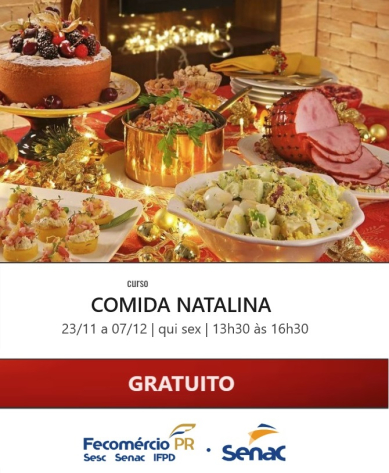 Curso Gratuito de Comida Natalina