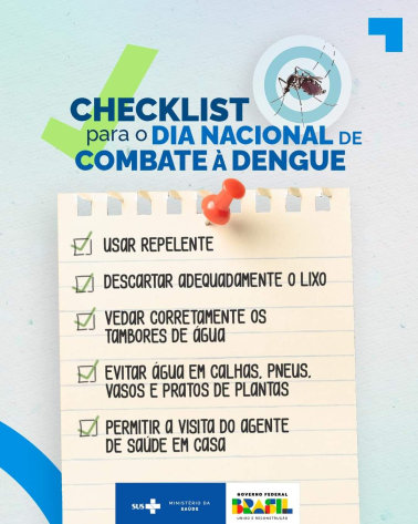 Dia Nacional de Combate à Dengue: Saúde reforça importância da prevenção