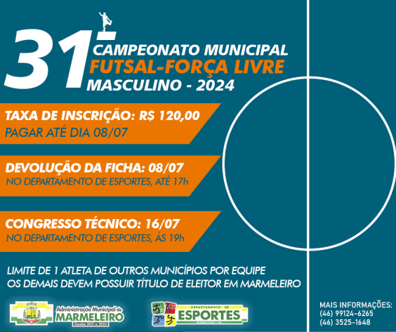 31º Campeonato Municipal de Futsal