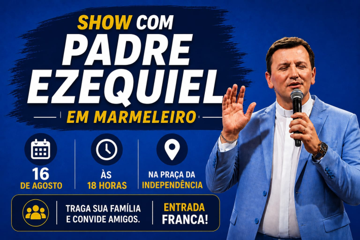 Departamento de Cultura promove Show com Padre Ezequiel Dal Pozzo 